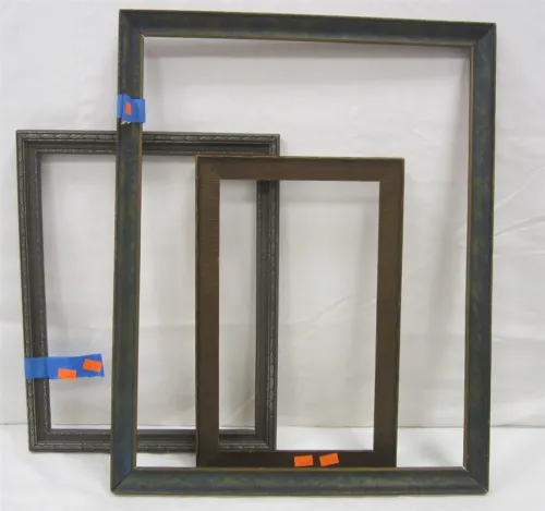 THREE DECO STYLE PICTURE FRAMES