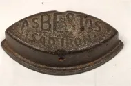 ASBESTOS SAD IRON.  NO HANDLE