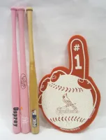THREE SMALL SOUVENIR BASEBALL BATS