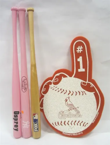 THREE SMALL SOUVENIR BASEBALL BATS