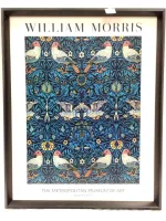 FRAMED WILLIAM MORRIS METROPOLITAN MUSEUM OF ART POSTER