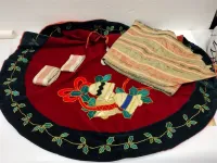 CHRISTMAS TREE SKIRT & 8'+ FURNITURE RUNNER