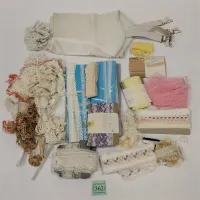 SEWING LACE, BINDING, AND TAPE, PLUS OLD GIRDLE