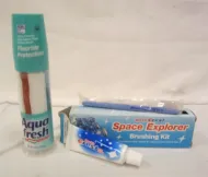 TWO VINTAGE TOOTHPASTES - AQUA FRESH PUMP AND KID'S CREST SPACE EXPLOYER
