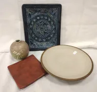 FOUR PIECES OF CONTEMPORARY POTTERY