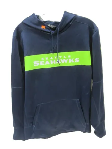 SEATTLE SEAHAWKS HOODED PULL-OVER JACKET SIZE SMALL
