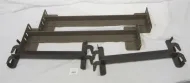 TWO RETAIL SHORT METAL BED RAILS FOR DISPLAY