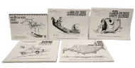 FIVE JIM SNOOK CALENDARS, 4 SIGNED. LISTED ARTIST