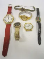 FIVE DECORATIVE WATCHES