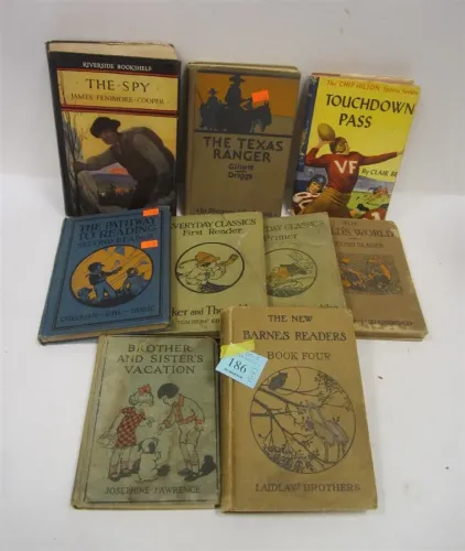 NINE VINTAGE BOOKS - EARLY 1900'S TO 1940'S