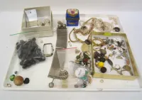JEWELRY PARTS, BEADS AND SINGLE EARRINGS