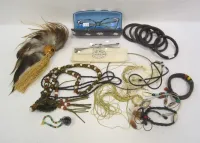 JEWELRY PARTS AND TWO PAIRS OF EYEGLASSES