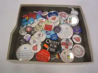 PIN BACK BUTTONS, AND OTHER