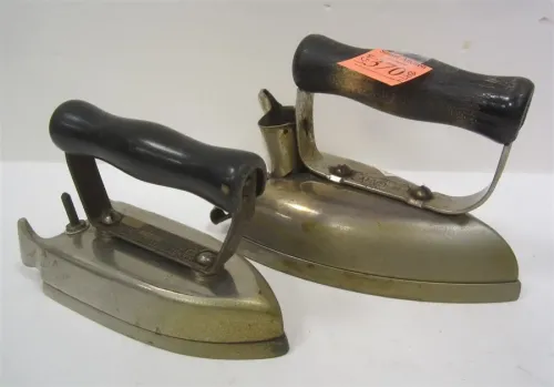 TWO OLD ELECTRIC IRONS NO CORDS