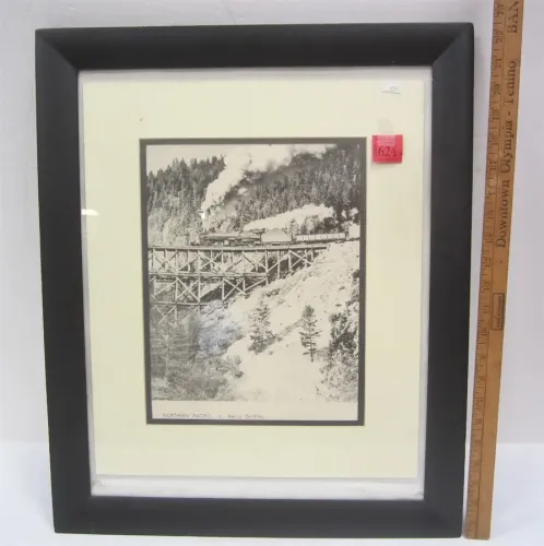 NORTHERN PACIFIC RAILROAD PHOTOLITHO PRINT - AFTER HENRY GRIFFITH