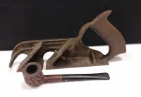 STANLEY NO. 78 PLANE AND OLD SMOKING PIPE