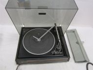 GARRARD MODEL 40B TURNTABLE. AUTO NOT WORKING, MOTOR WORKS, PLASTIC COVER BROKEN
