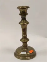 ANTIQUE WEIGHTED BRASS CANDLE STICK