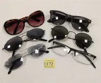 SUNGLASSES AND ONE PAIR OF READING GLASSES